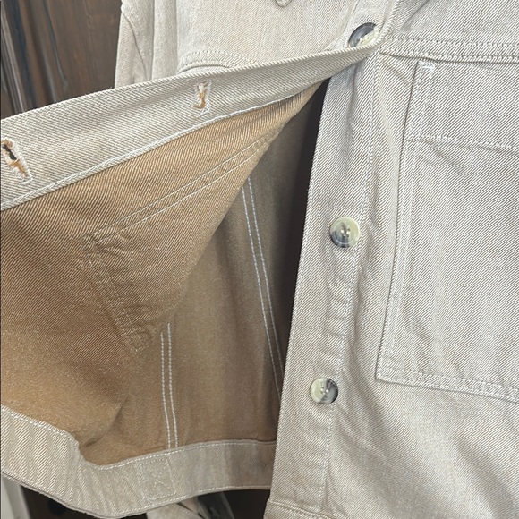 Zara Women's Cream linen blend Jacket - Picture 5 of 6